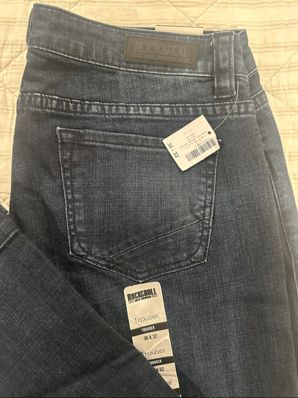 Rock & Roll Cowgirl Dark Indigo Straight-Leg Jeans